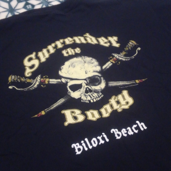 ๐ โ๏ธ Surrender the Booty โ Pirate Shirt Medium Biloxi Beach ๐๏ธ Mississippi ๐ - Picture 6 of 6